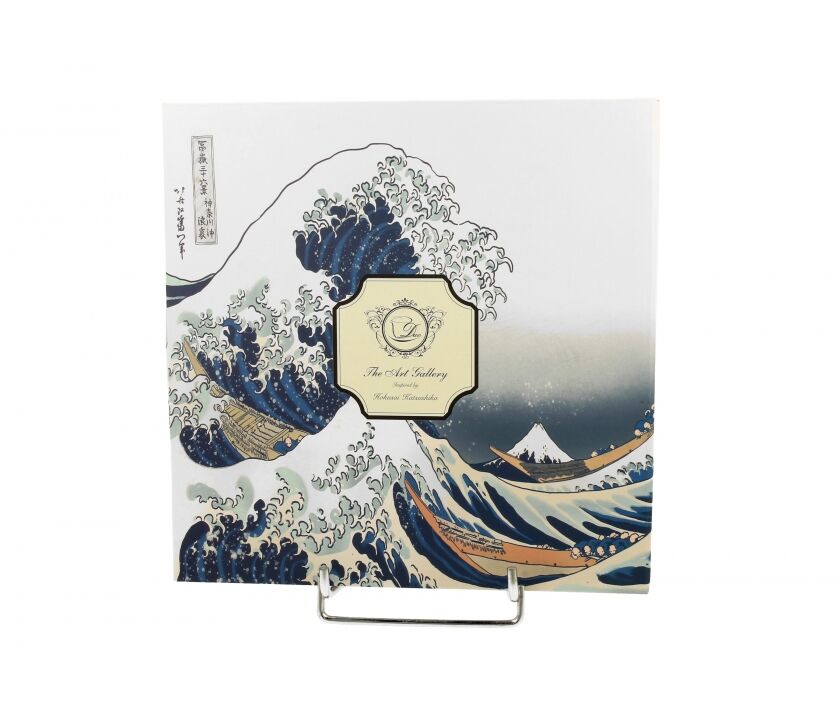 DUO ART GALLERY Dessertteller 2er Set THE GREAT WAVE inspired by K. Hokusai New Bone China Porzellan – Bild 2