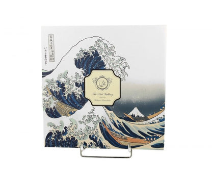 DUO ART GALLERY Dessertteller 2er Set THE GREAT WAVE inspired by K. Hokusai New Bone China Porzellan – Bild 2