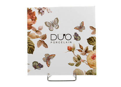 DUO Flowers Classic Dessertteller 2er Set ZAHRA aus New Bone China Porzellan – Bild 2