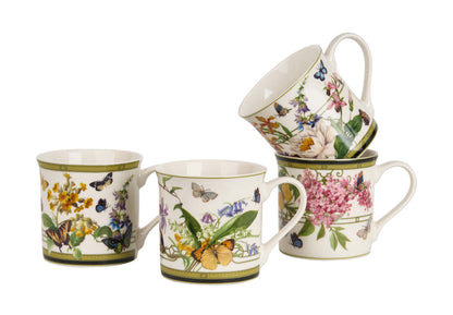 DUO 4er-Set Becher FLORAL RHAPSODY, 400 ml, New Bone China Porzellan, in Geschenkbox – Bild 4