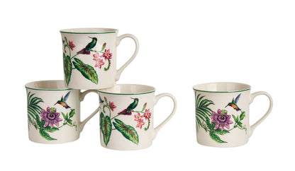 DUO 4er-Set Becher SOUND OF PARADISE, 400 ml, New Bone China Porzellan, in Geschenkbox – Bild 3