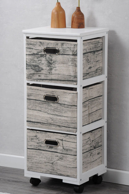 KESPER 14276 Regal mit 3 Boxen, 32 x 31 x 78/82 cm