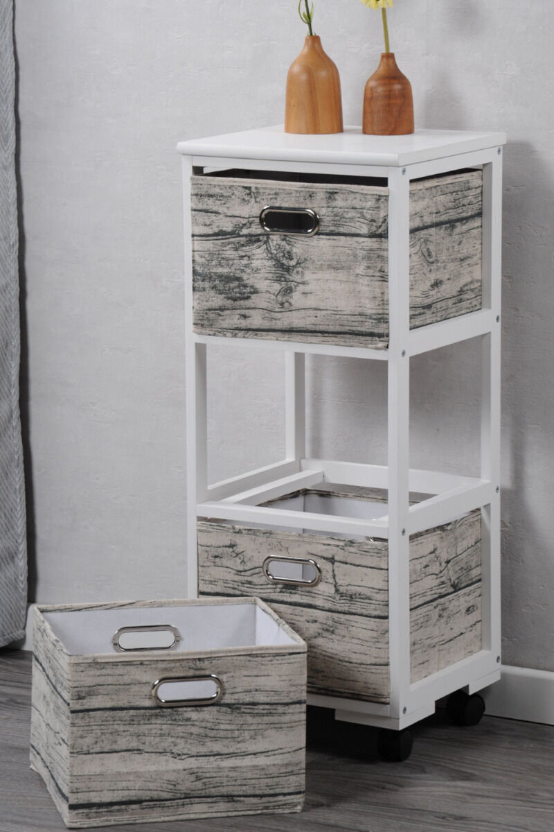 KESPER 14276 Regal mit 3 Boxen, 32 x 31 x 78/82 cm