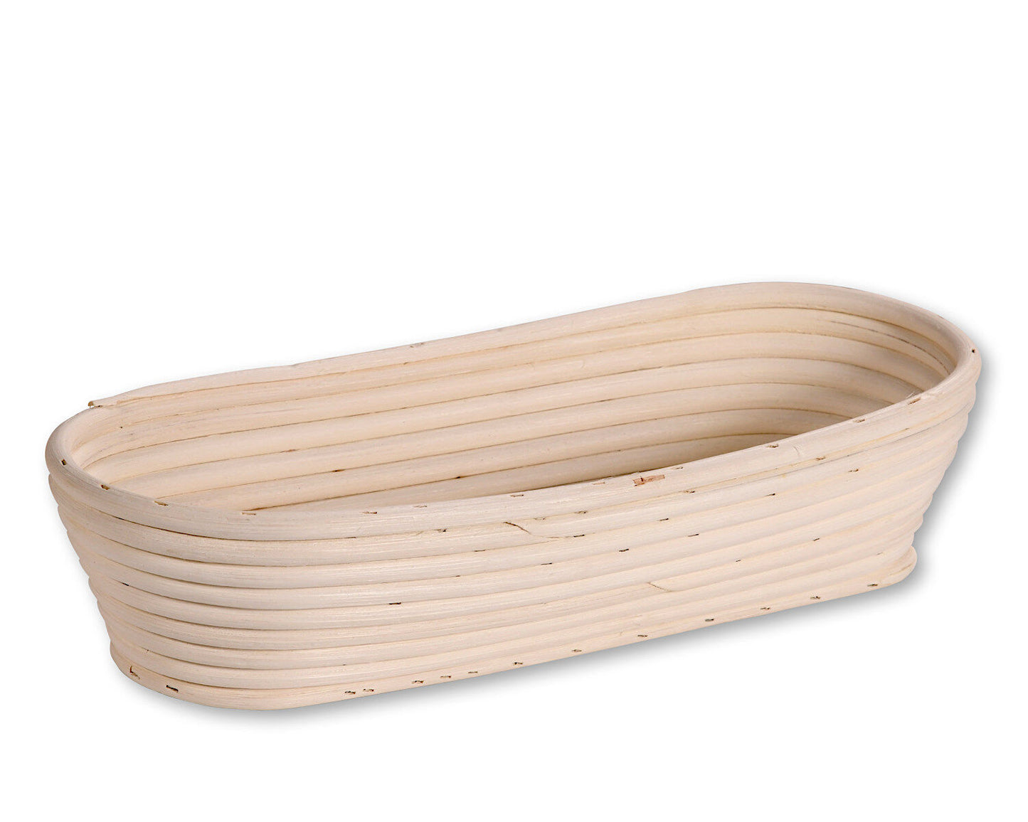 KESPER 19633 Brot- & Gärkorb aus Rattan, oval, 35 x 15 cm, Textilfutter abnehmbar / Gärkörbchen