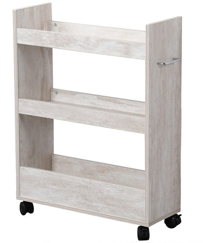 KESPER 24853-13 Nischenregal, weiß gekälkt aus FSC-zertifizierte Spanplatte / Regal / Rollregal