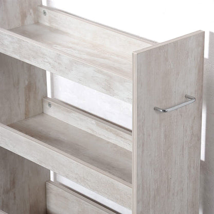 KESPER 24853-13 Nischenregal, weiß gekälkt aus FSC-zertifizierte Spanplatte / Regal / Rollregal