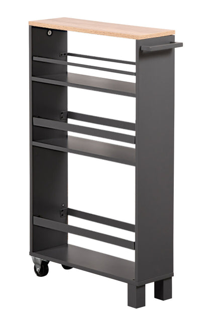KESPER 24856-13 Nischenregal, grau aus FSC-zertifizierte Spanplatte / Regal / Rollregal