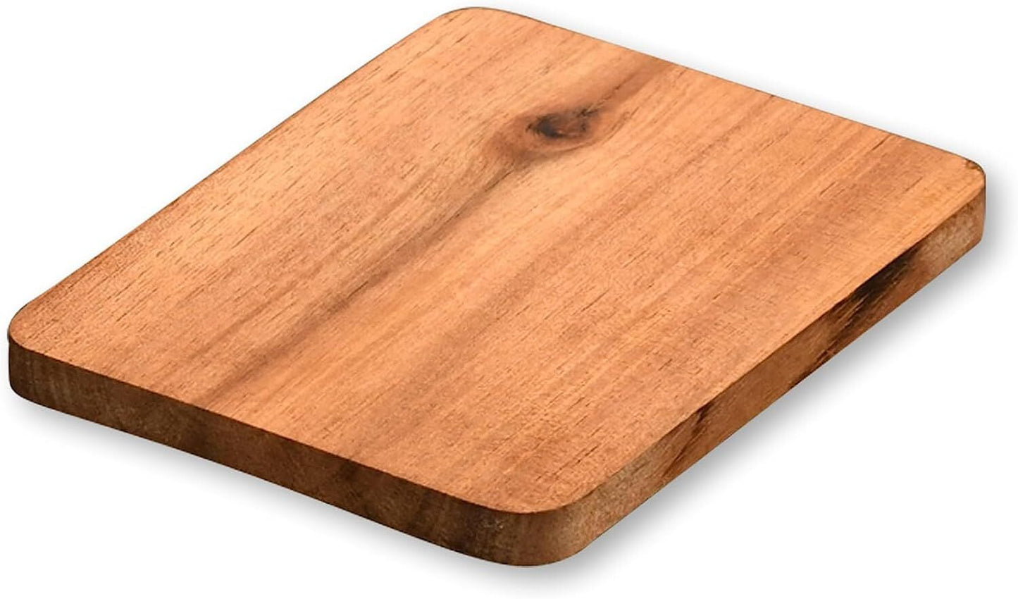 Kesper 8er Pack Raclette - Brettchen 10 x 8 cm aus Akazienholz / Untersetzer / Holzbrettchen / Raclettebrettchen