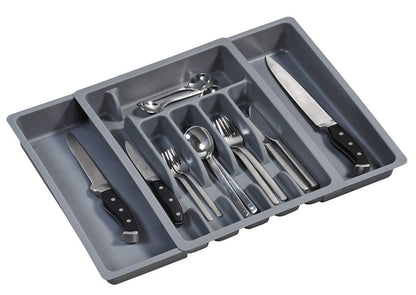 KESPER 30087 Variabler Besteckkasten ausziehbar von 29 - 50 cm / Besteckeinsatz