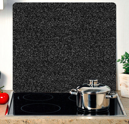 KESPER 36590 Multi-Glasschneideplatte Motiv GRANIT / Herdabdeckplatte / Glasschneidbrett / Glasplatte / Spritzschutz