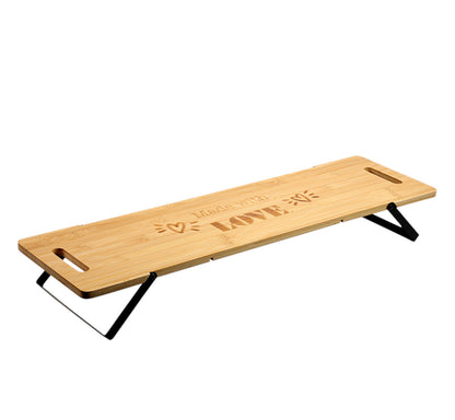 KESPER 58386 Brett mit Ständer, Bambus FSC-zertifiziert, 67 x 19 cm / Servierbrett