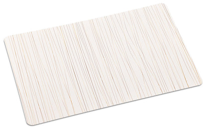 KESPER Platzset WEISS MIT GOLDSTREIFEN aus Polypropylen / Untersetzer / Trend