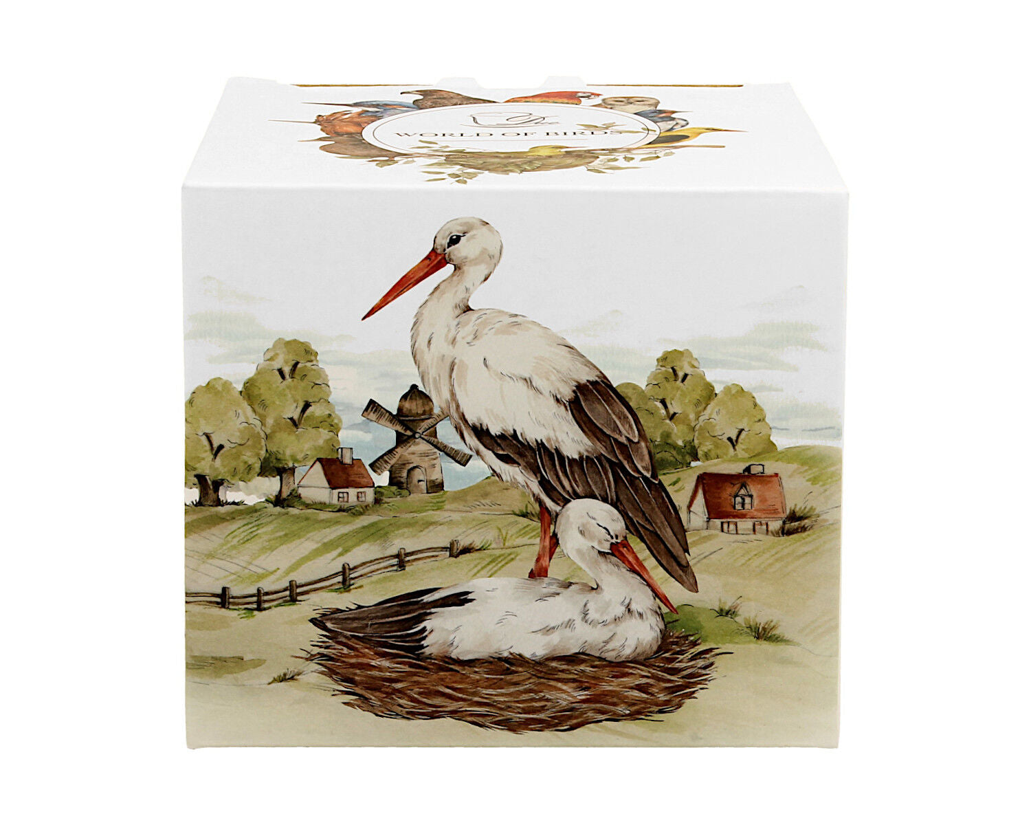 10er SET DUO World of Birds Becher 400 ml WHITE STORK New Bone China Porzellan – Bild 4
