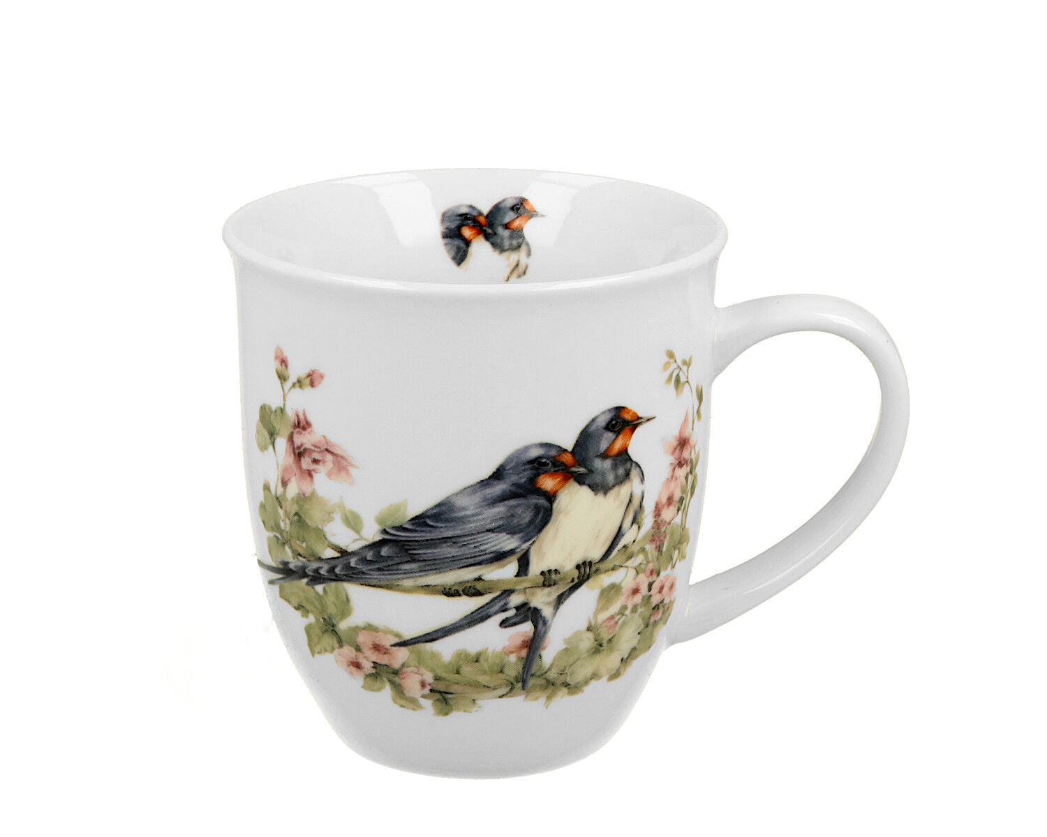 DUO World of Birds Becher 400 ml BARN SWALLOW (Rauchschwalbe) New Bone China Porzellan – Bild 2