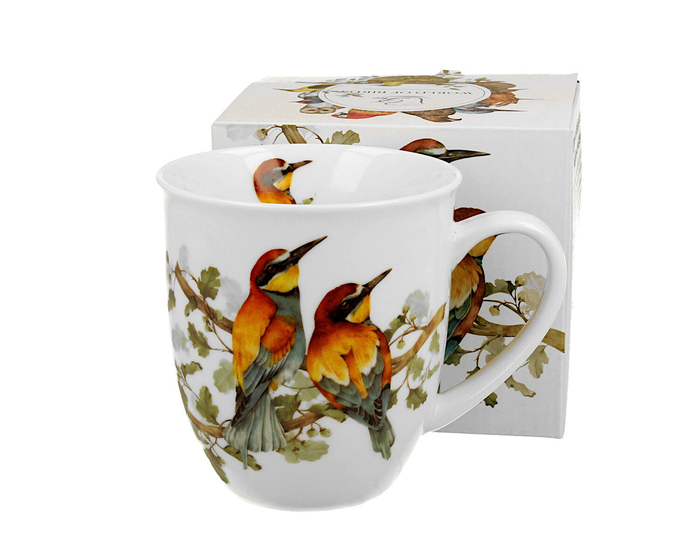 DUO World of Birds Becher 400 ml EUROPEAN BEE-EATER New Bone China Porzellan – Bild 5