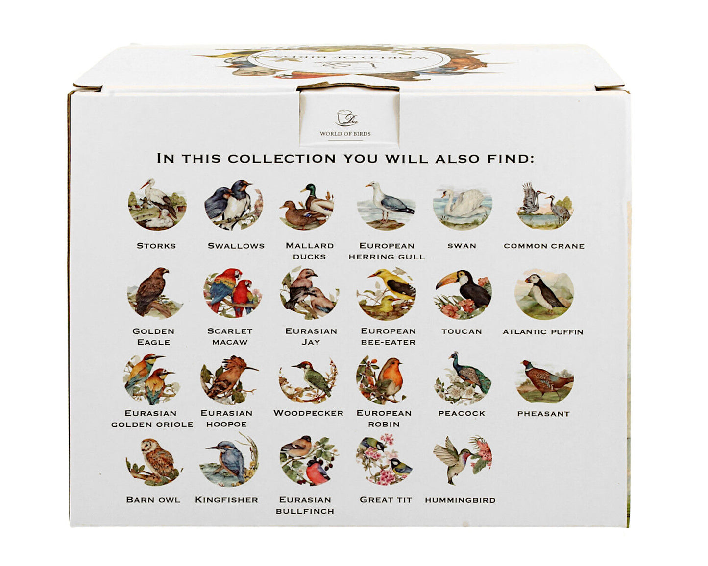 10er SET DUO World of Birds Becher 400 ml BARN SWALLOW (Rauchschwalbe) New Bone China Porzellan – Bild 6