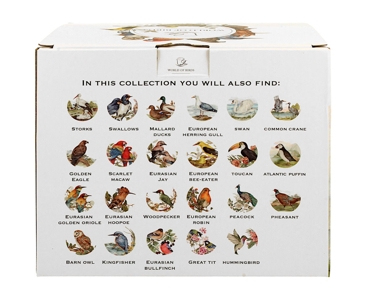 10er SET DUO World of Birds Becher 400 ml BARN SWALLOW (Rauchschwalbe) New Bone China Porzellan – Bild 6