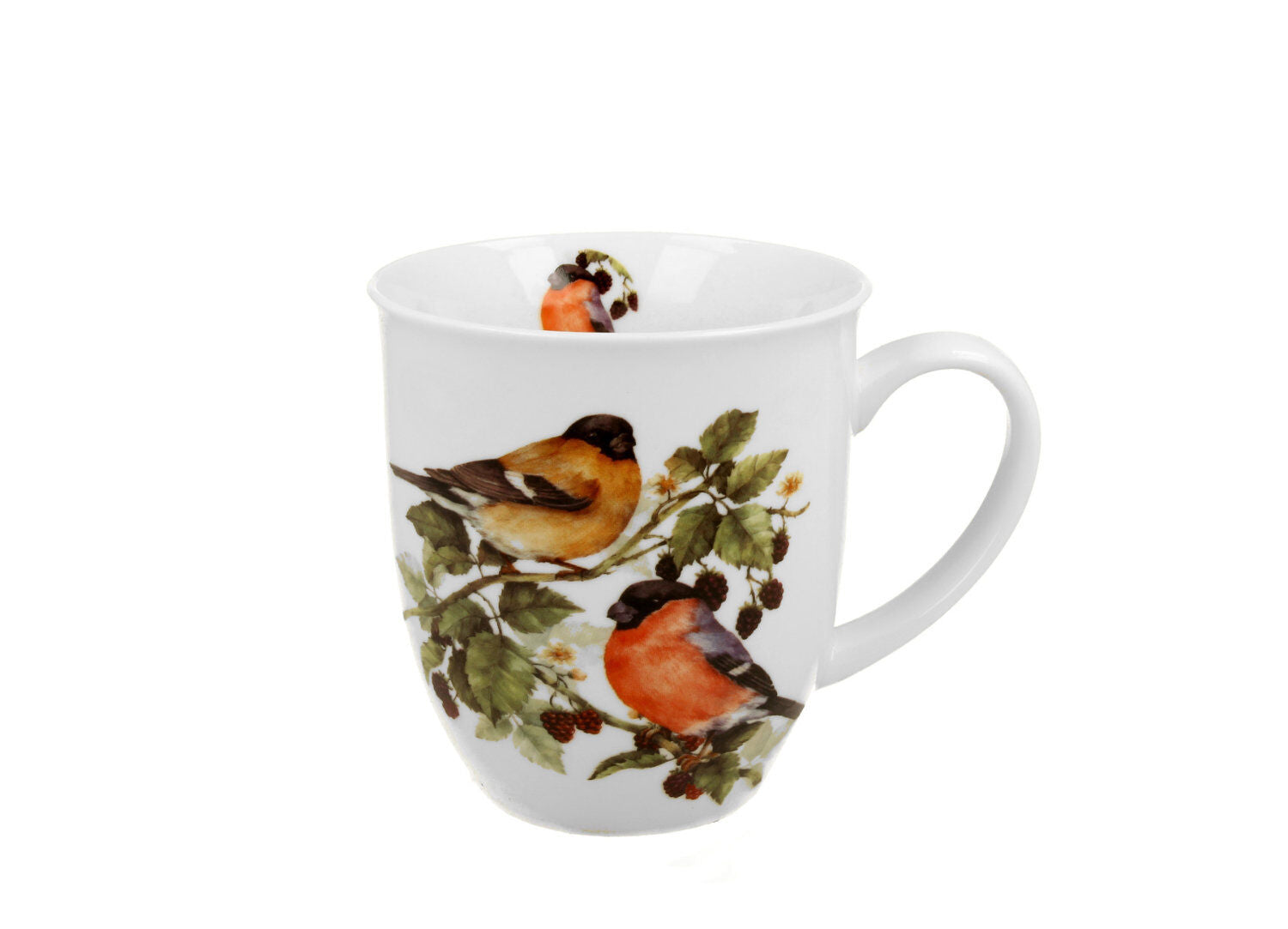 DUO World of Birds Becher 400 ml THE EURASIAN BULLFINCH (Eurasischer Dompfaff) New Bone China Porzellan – Bild 2