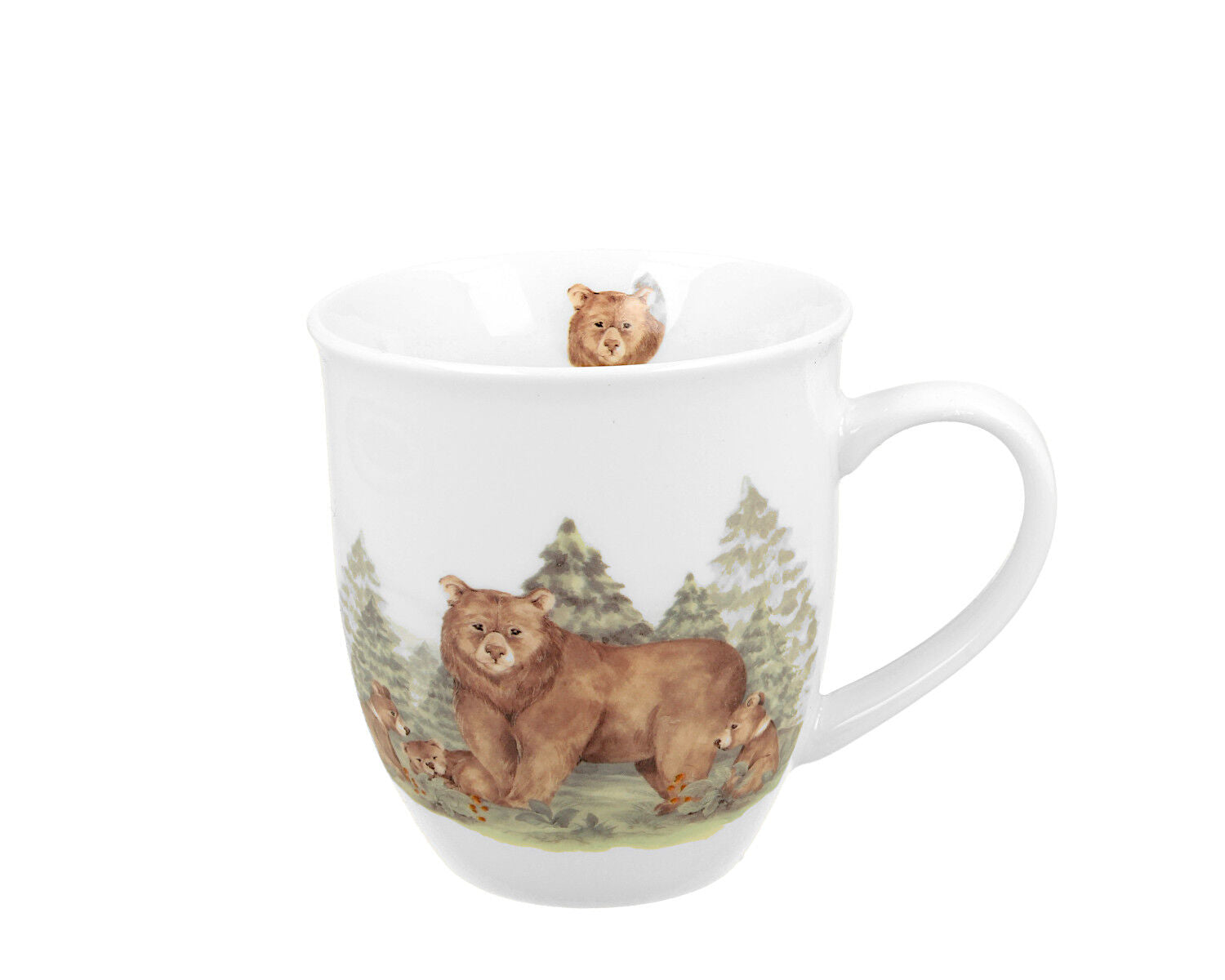 10er SET DUO WORLD OF ANIMALS Becher 400 ml BEARS New Bone China Porzellan – Bild 2