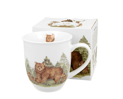 10er SET DUO WORLD OF ANIMALS Becher 400 ml BEARS New Bone China Porzellan – Bild 3