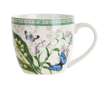 DUO Becher FLOWER DREAM, 460 ml, in Tragetasche (paper sleeve), New Bone China Porzellan