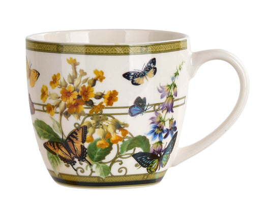 DUO Becher FLORAL RHAPSODY, 460 ml, in Tragetasche (paper sleeve), New Bone China Porzellan
