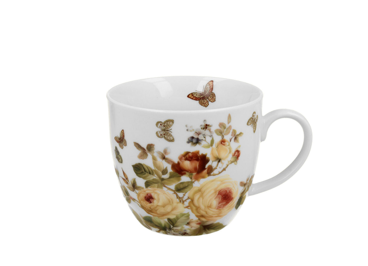 DUO Flowers Classic Becher 460 ml ZAHRA in Tragetasche, New Bone China Porzellan