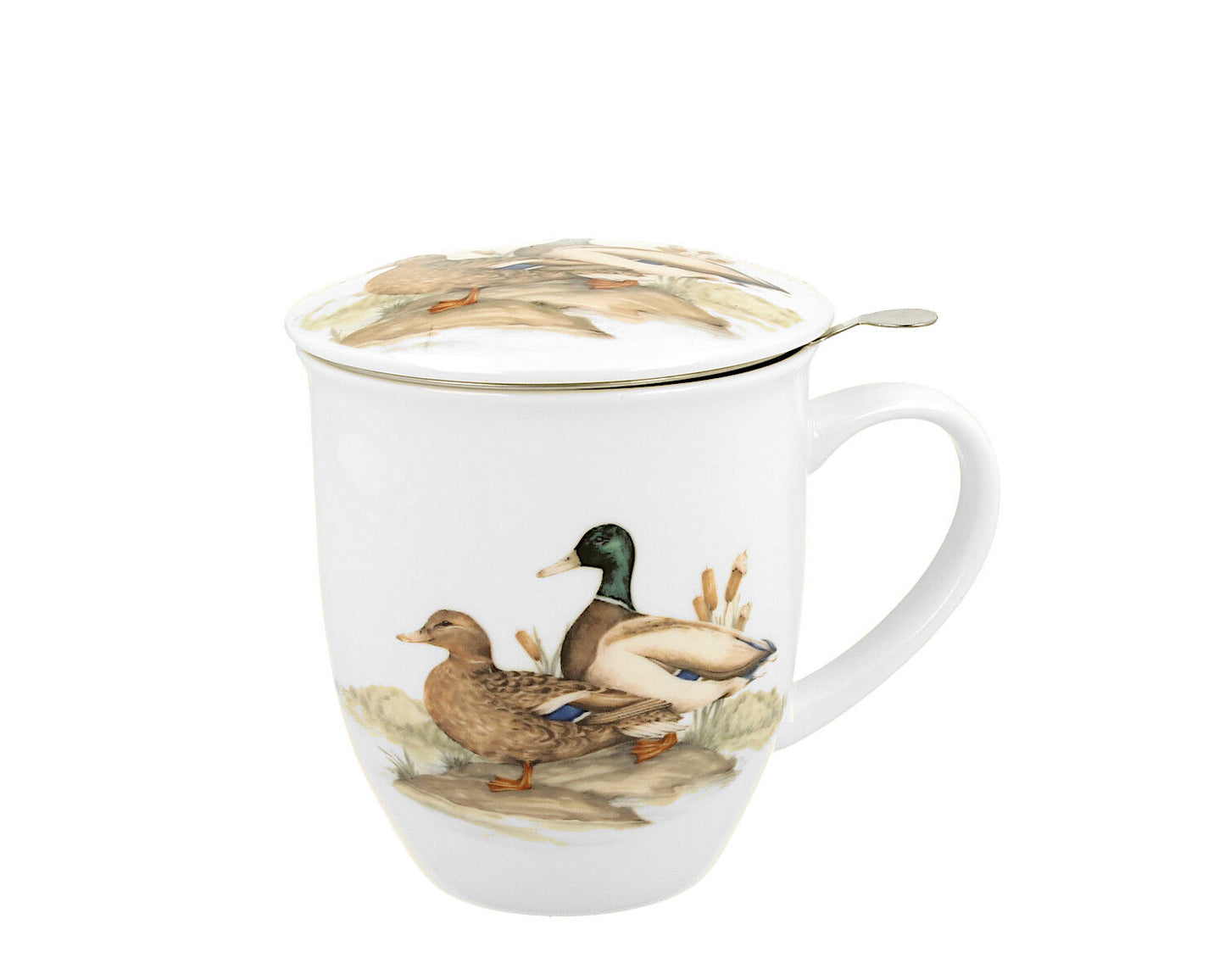 DUO World of Birds 400 ml Becher mit Teesieb WILD DUCK New Bone China Porzellan – Bild 3