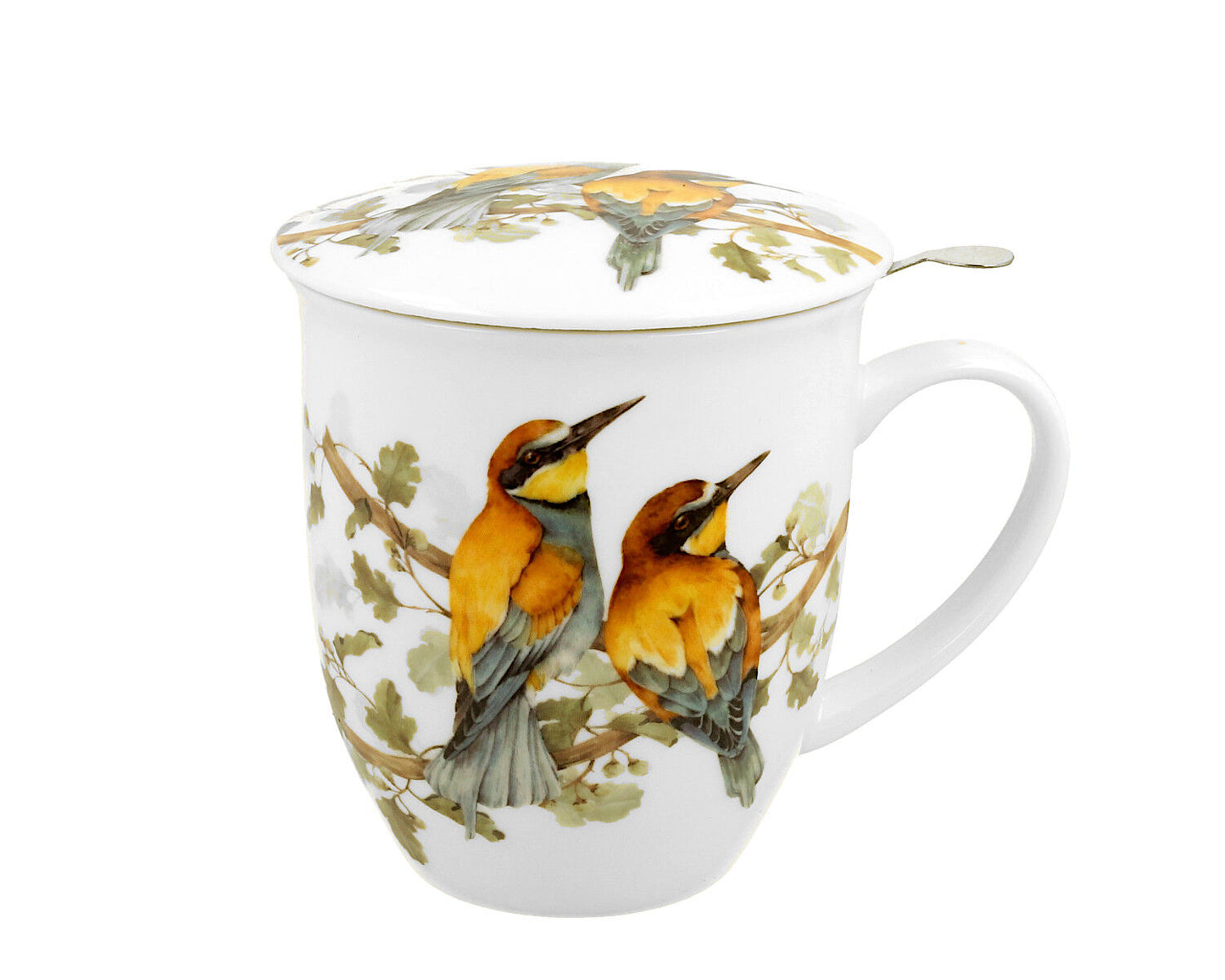 DUO World of Birds 400 ml Becher mit Teesieb EUROPEAN BEE-EATER New Bone China Porzellan – Bild 3