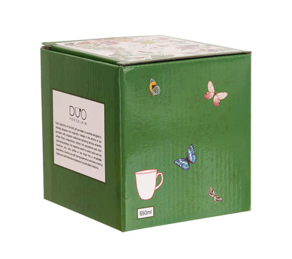 DUO Becher FLOWER DREAM, 650 ml, New Bone China Porzellan, in Geschenkbox – Bild 5