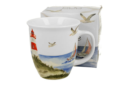 DUO Seaside Becher 650 ml LIGHTHOUSE (Leuchtturm), New Bone China Porzellan