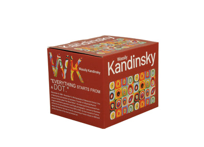 10er SET DUO ART GALLERY Fassbecher 430 ml SQUARES WITH CIRCLES inspired by W. Kandinsky, New Bone China Porzellan – Bild 4