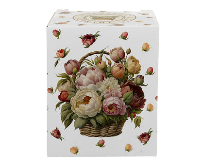 DUO Becher 360 ml BASKET OF FLOWERS PEONIES mit Teesieb, New Bone China Porzellan – Bild 4