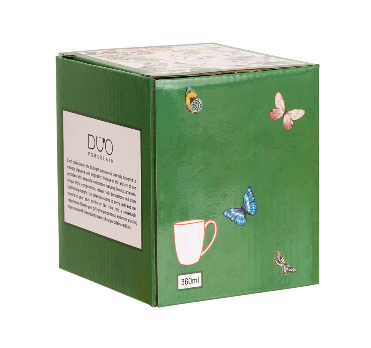 DUO Klassischer Becher FLOWER DREAM, 360 ml, New Bone China Porzellan, in Geschenkbox – Bild 5