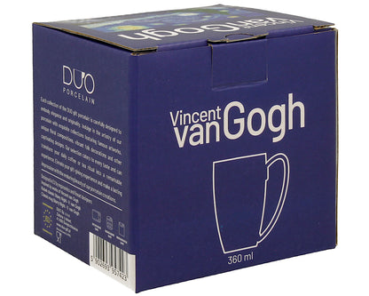 DUO ART GALLERY Klassischer Becher 360 ml STARRY NIGHT inspired by Van Gogh New Bone China Porzellan – Bild 4