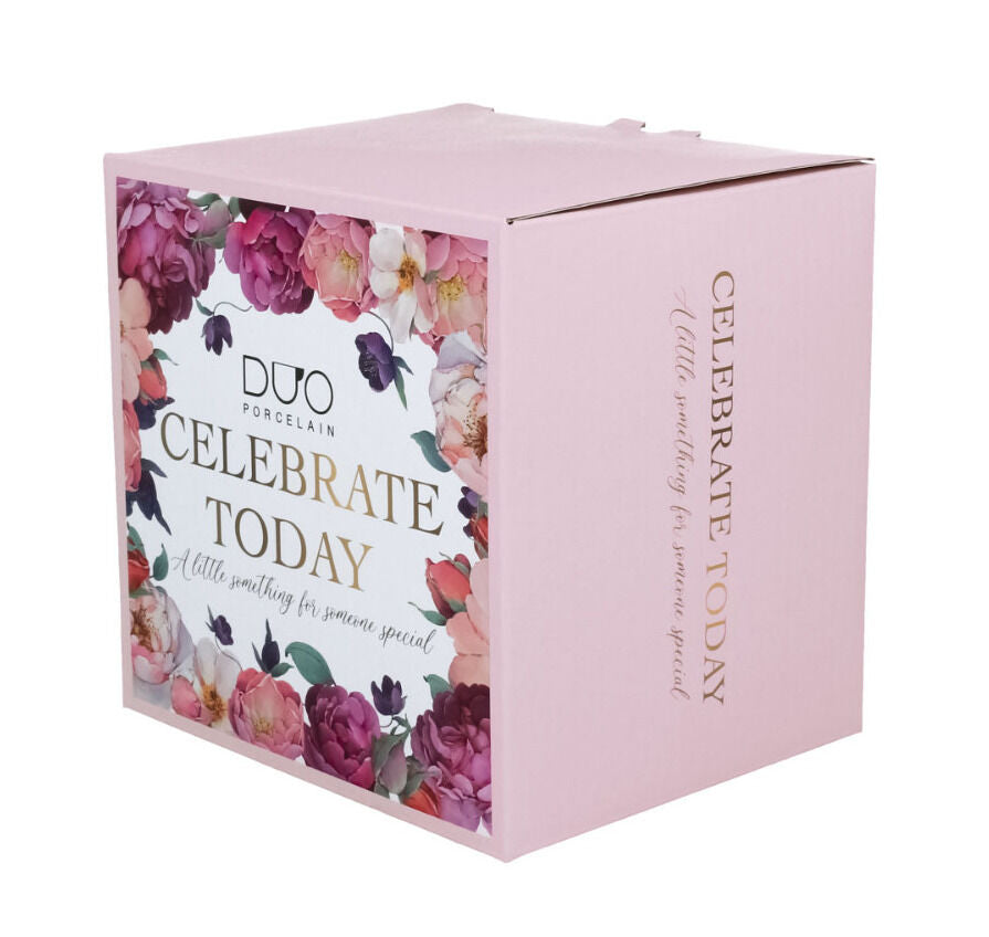 DUO Becher mit Fuß SPRING ROSES WHITE, 500 ml, New Bone China Porzellan – Bild 5