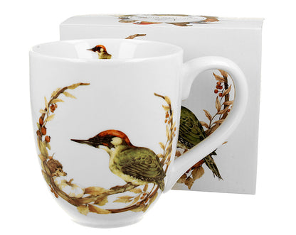 DUO World of Birds XXL Becher 1000 ml EUROPEAN GREEN WOODPECKER New Bone China Porzellan – Bild 4