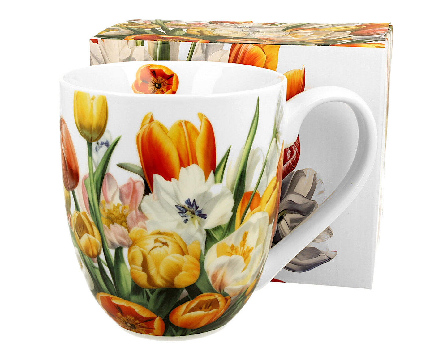 DUO Flowers Classic XXL Becher 1000 ml TULIPS New Bone China Porzellan – Bild 2