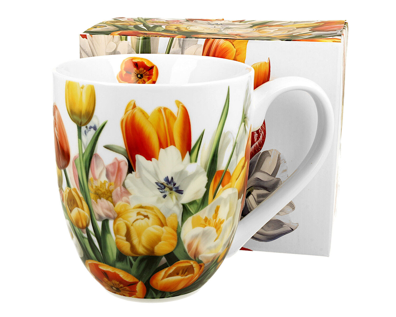 DUO Flowers Classic XXL Becher 1000 ml TULIPS New Bone China Porzellan – Bild 2