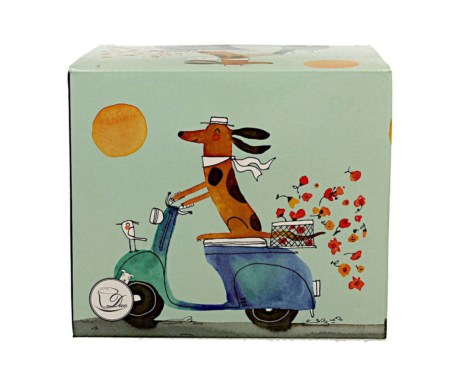 DUO Dogs World JUMBO XXL Becher 1000 ml DOG ON A SCOOTER, New Bone China Porzellan – Bild 3