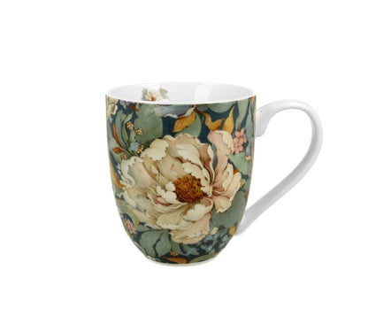 DUO FLOWERS ROYAL XXL Becher 1000 ml PEONY BLUE (Pfingstrose) New Bone China Porzellan – Bild 2