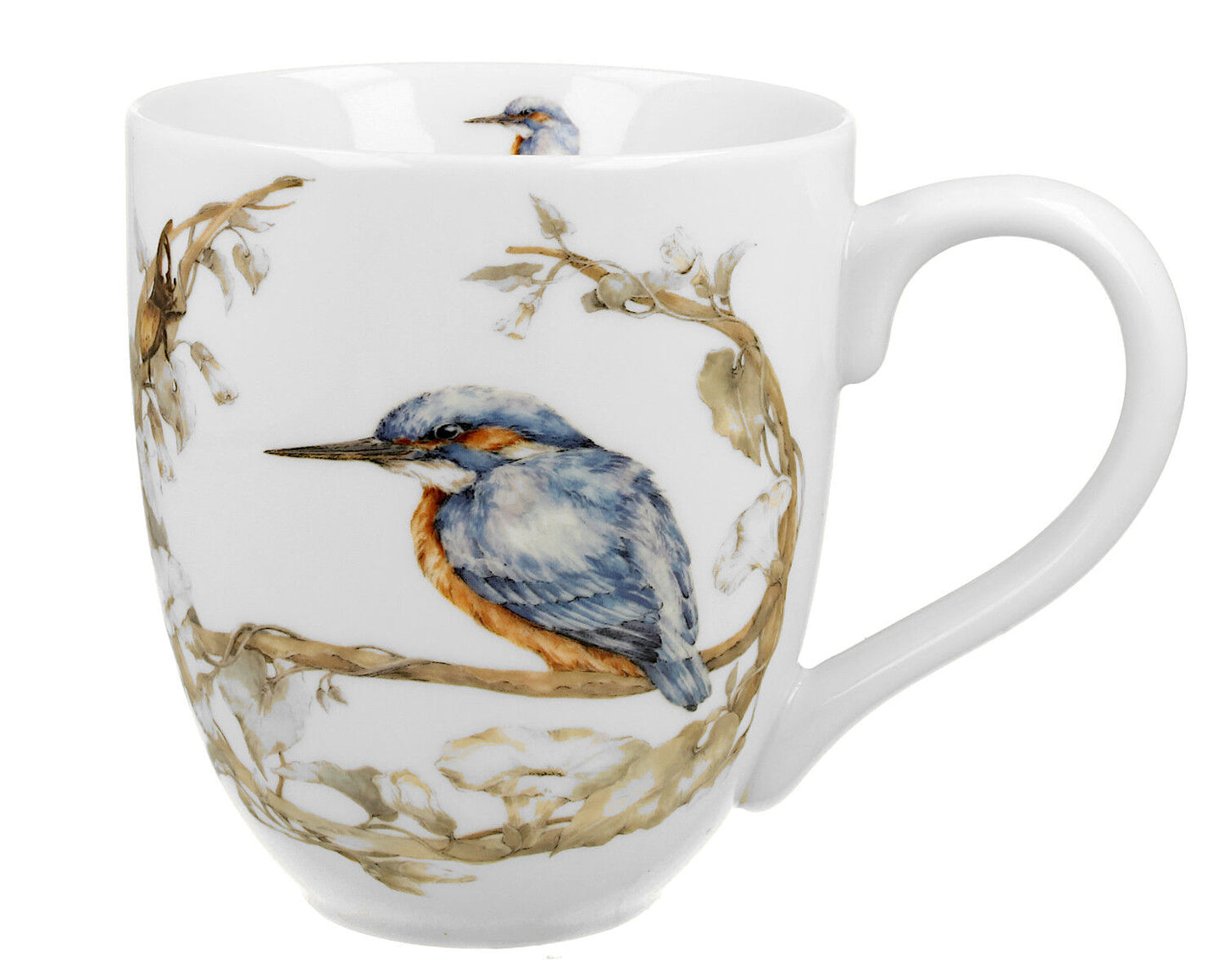 DUO World of Birds XXL Becher 1000 ml COMMON KINGFISHER (Eisvogel) New Bone China Porzellan – Bild 3