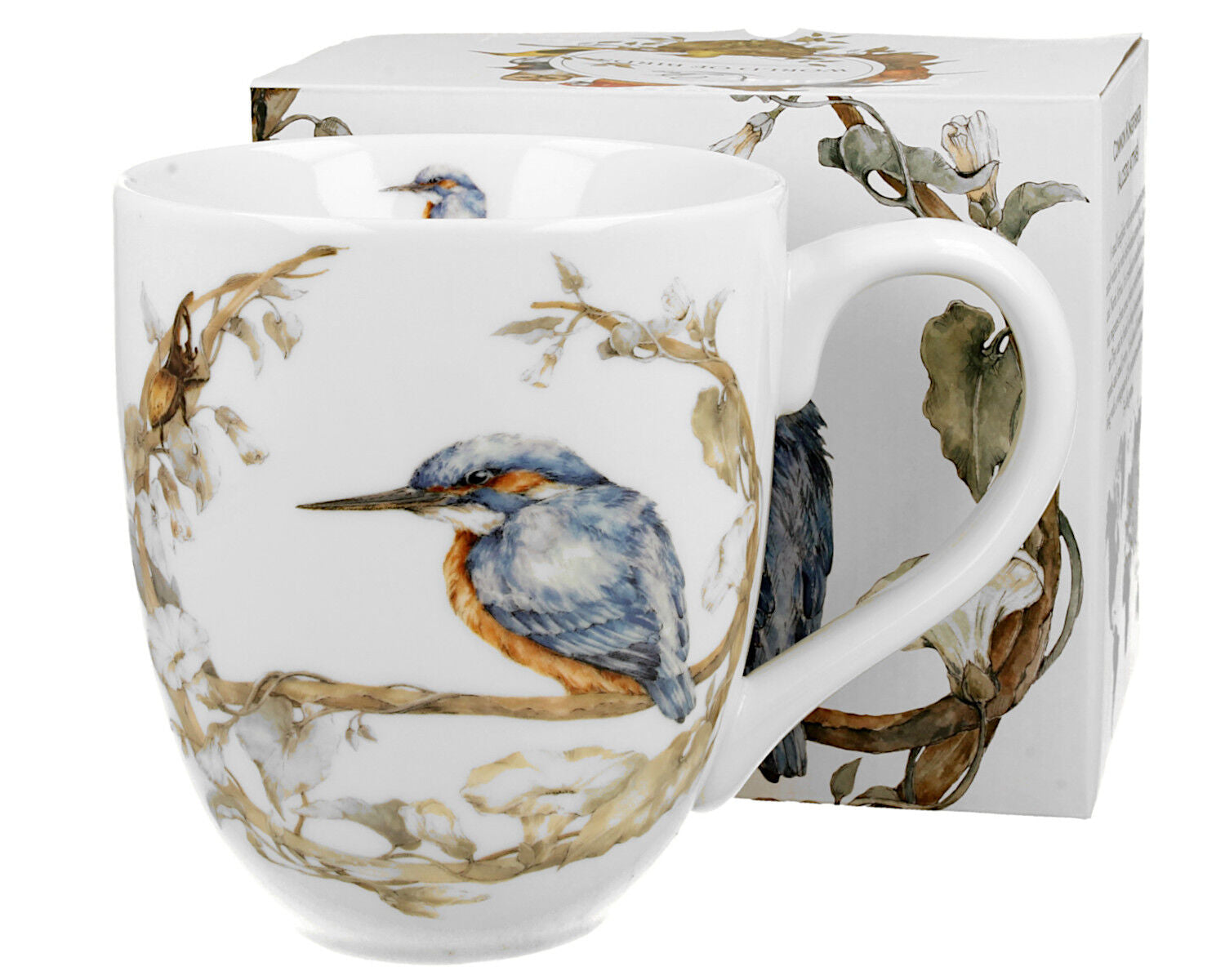 DUO World of Birds XXL Becher 1000 ml COMMON KINGFISHER (Eisvogel) New Bone China Porzellan – Bild 4