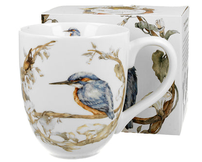 DUO World of Birds XXL Becher 1000 ml COMMON KINGFISHER (Eisvogel) New Bone China Porzellan – Bild 4