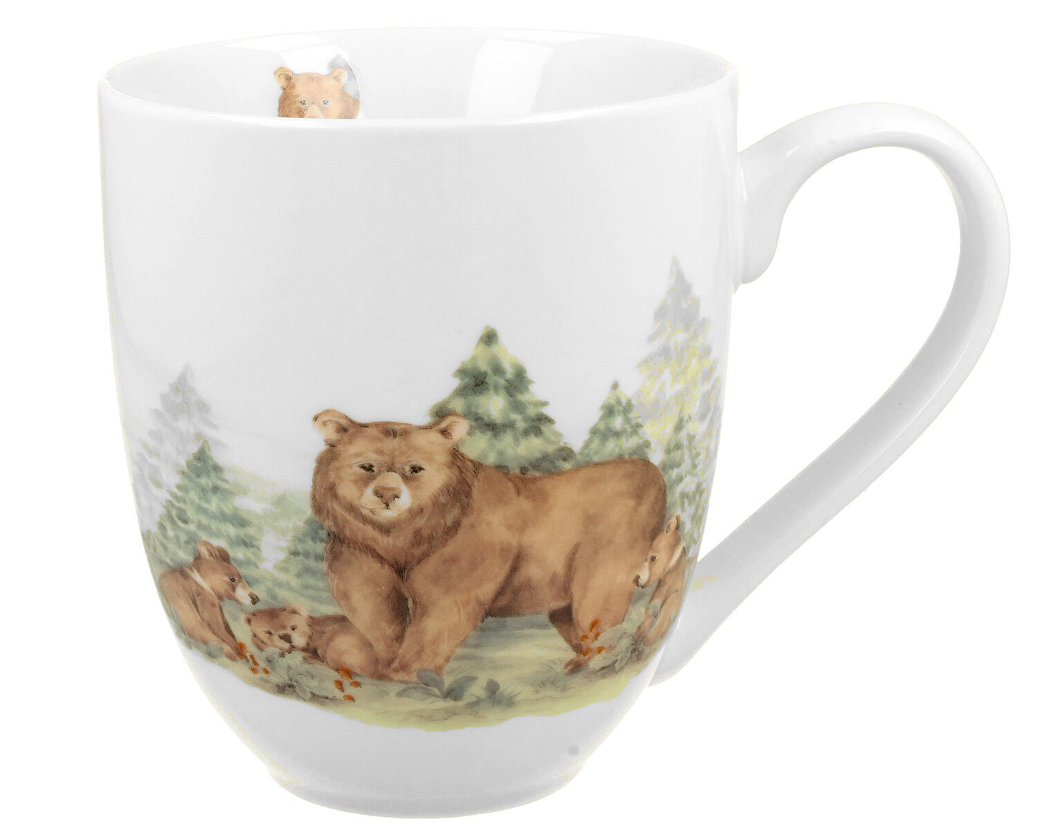 DUO WORLD OF ANIMALS XXL Becher 1000 ml BEARS New Bone China Porzellan