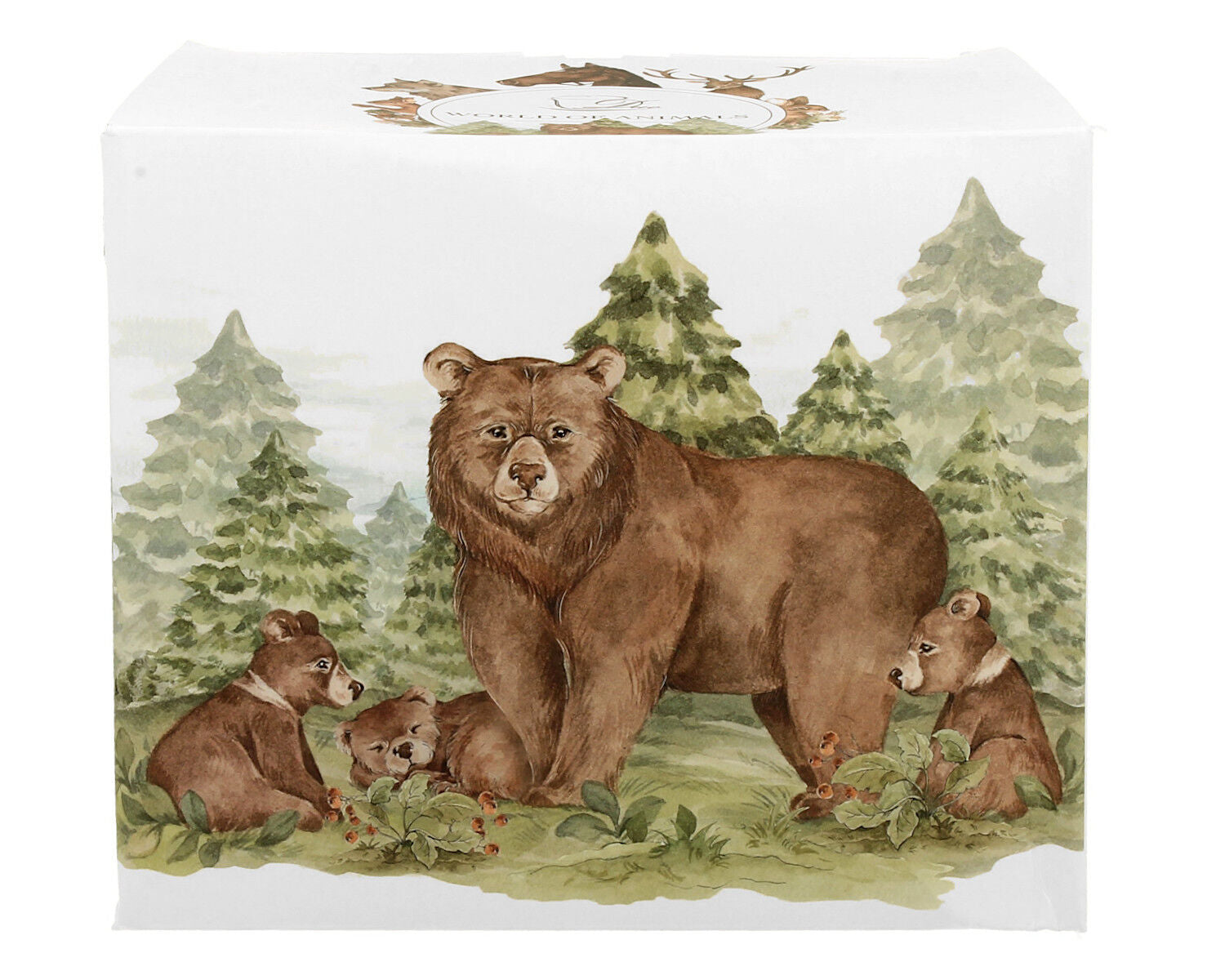 10er SET DUO WORLD OF ANIMALS Becher 400 ml BEARS New Bone China Porzellan – Bild 4