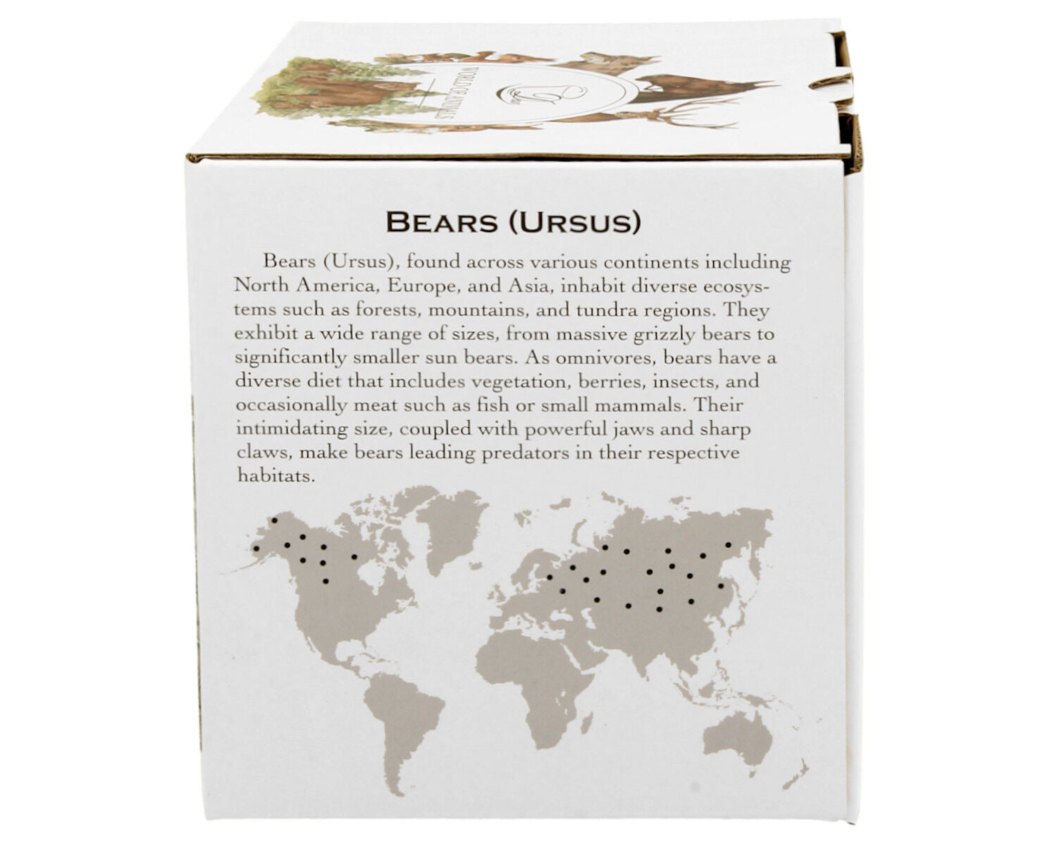 10er SET DUO WORLD OF ANIMALS Becher 400 ml BEARS New Bone China Porzellan – Bild 5