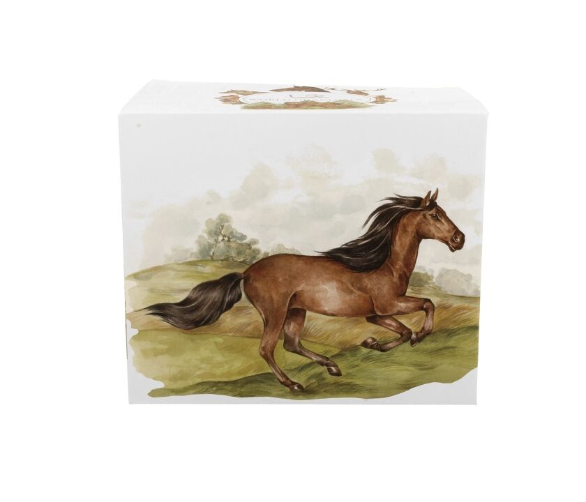 DUO ANIMALS XXL Becher 1000 ml PFERD (Bay Horse) New Bone China Porzellan – Bild 3