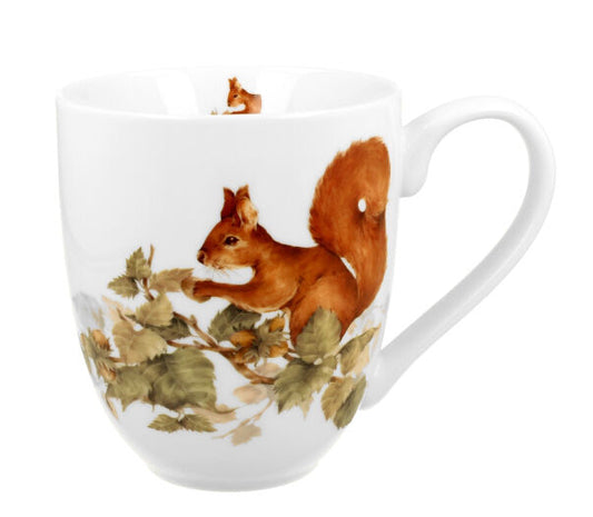DUO ANIMALS XXL Becher 1000 ml EICHHÖRNCHEN (Squirrel) New Bone China Porzellan