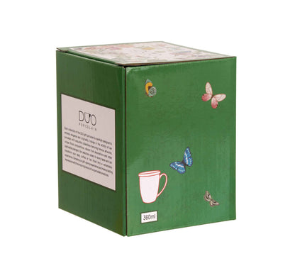 DUO Becher FLOWER DREAM, 360 ml, mit Teesieb und Deckel, New Bone China Porzellan – Bild 7